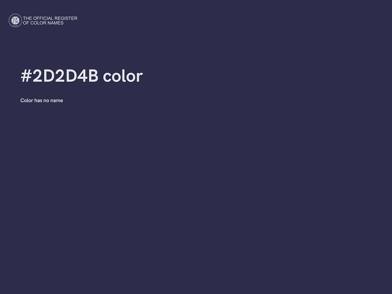 #2D2D4B color image