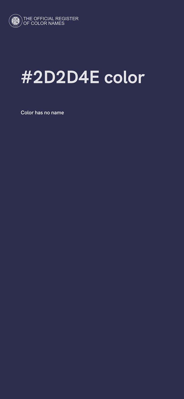#2D2D4E color image
