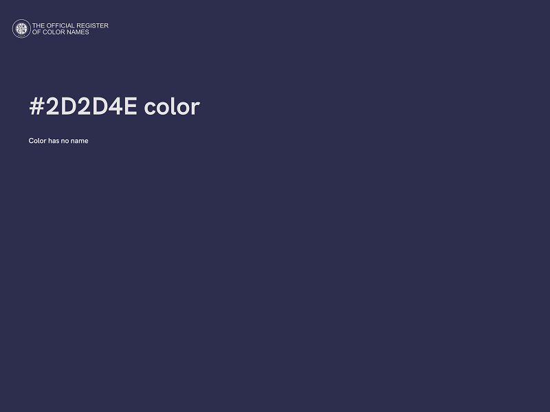 #2D2D4E color image