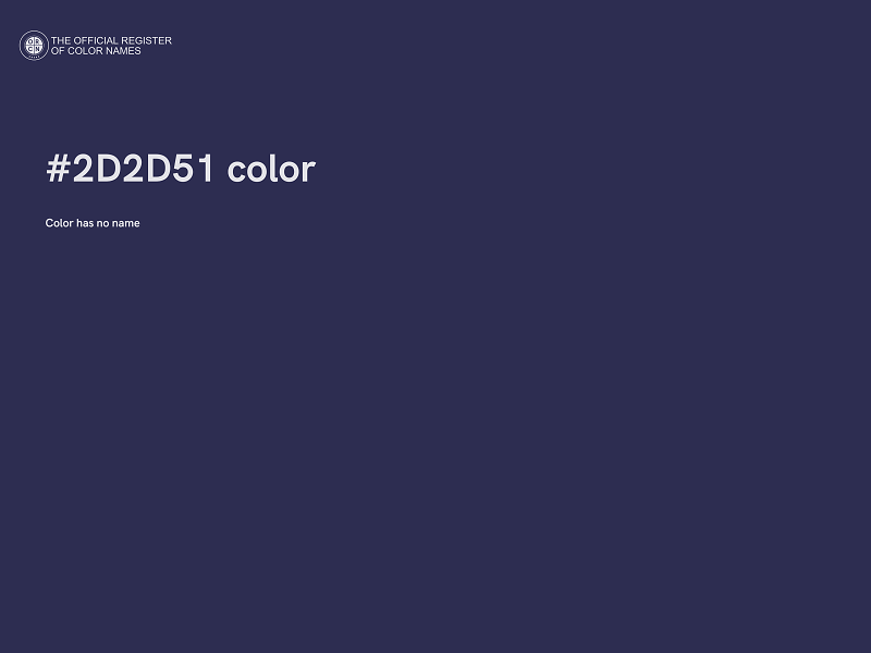 #2D2D51 color image