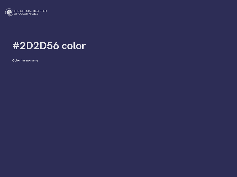 #2D2D56 color image