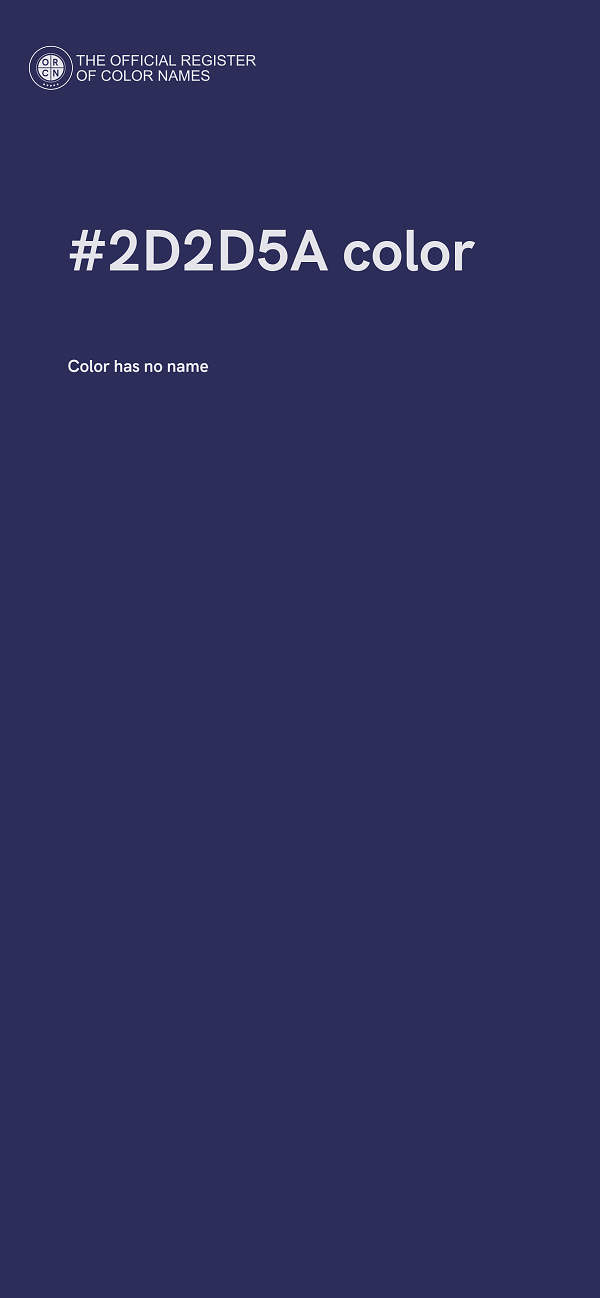 #2D2D5A color image