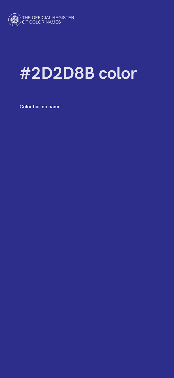 #2D2D8B color image