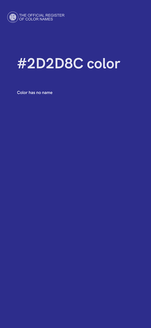 #2D2D8C color image