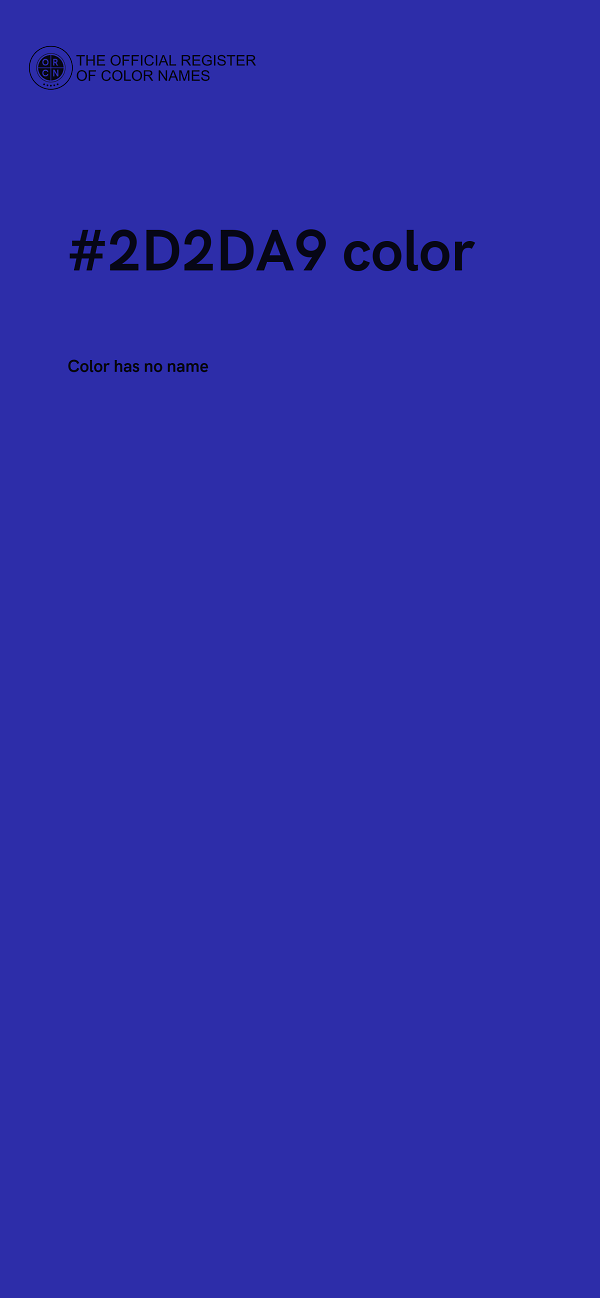 #2D2DA9 color image