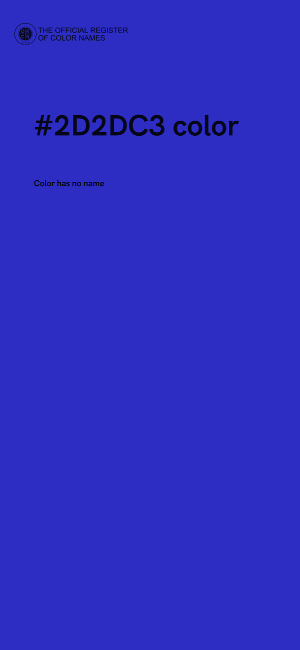 #2D2DC3 color image