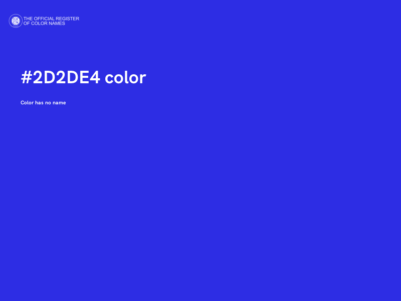 #2D2DE4 color image
