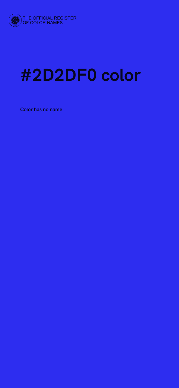 #2D2DF0 color image