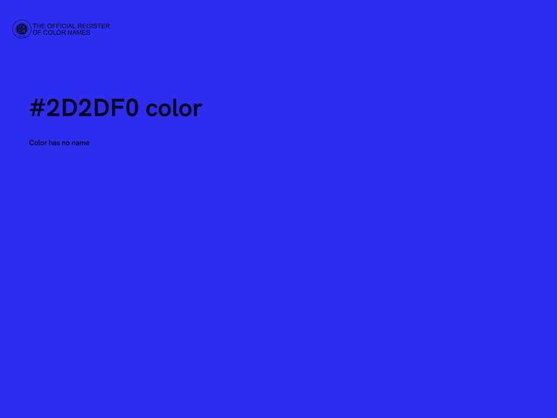 #2D2DF0 color image