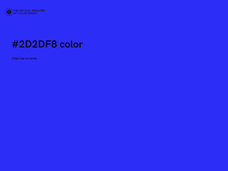 #2D2DF8 color image