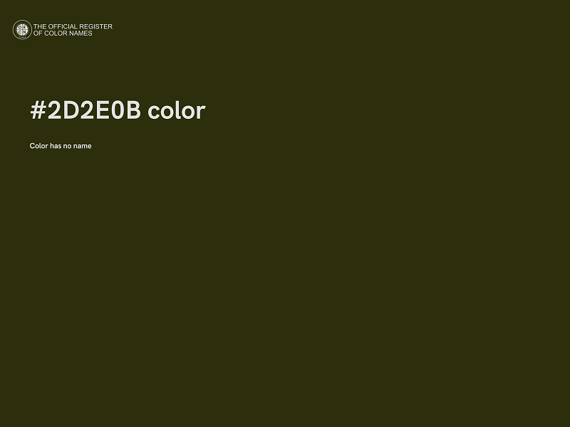 #2D2E0B color image