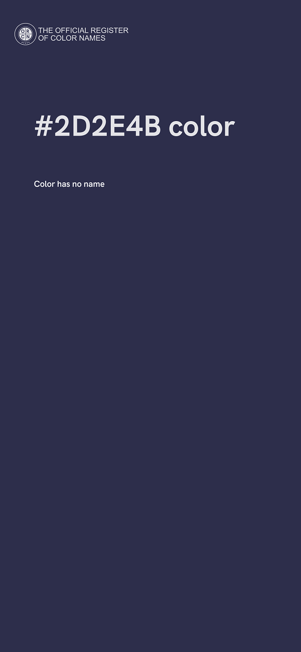 #2D2E4B color image