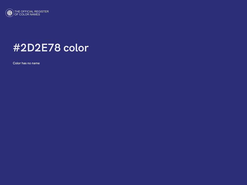 #2D2E78 color image