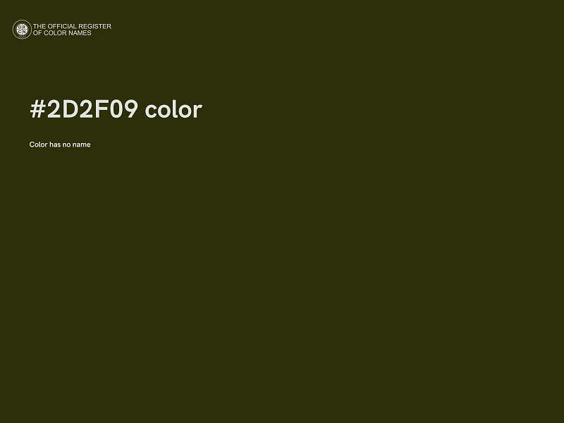 #2D2F09 color image