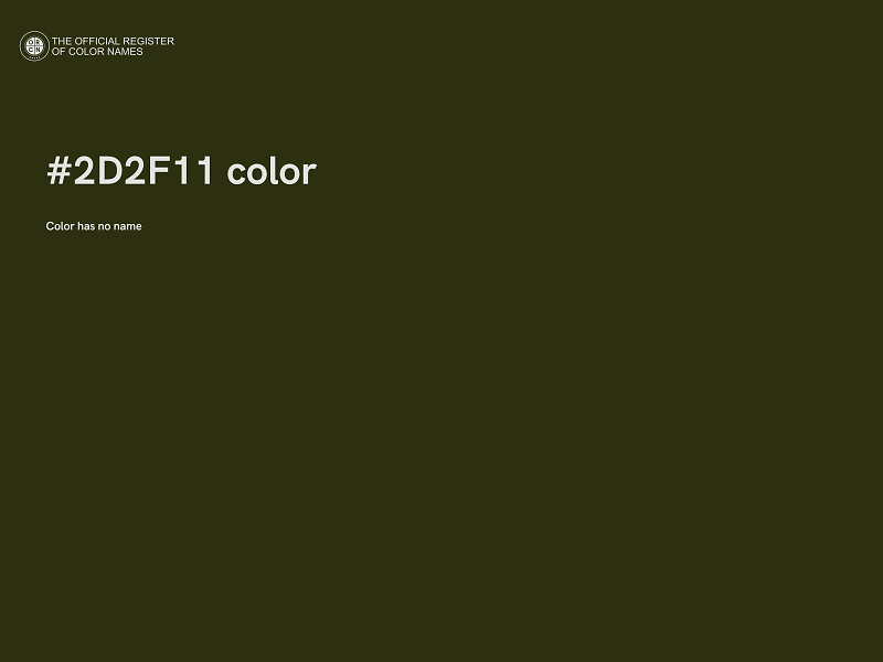 #2D2F11 color image