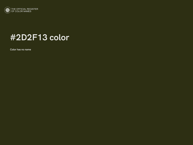 #2D2F13 color image