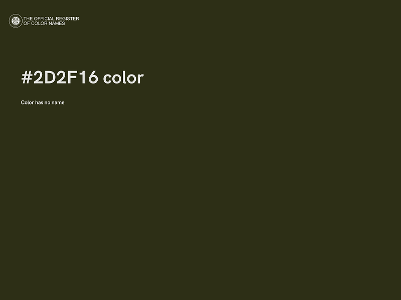 #2D2F16 color image