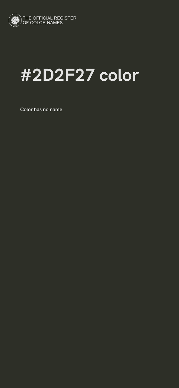 #2D2F27 color image