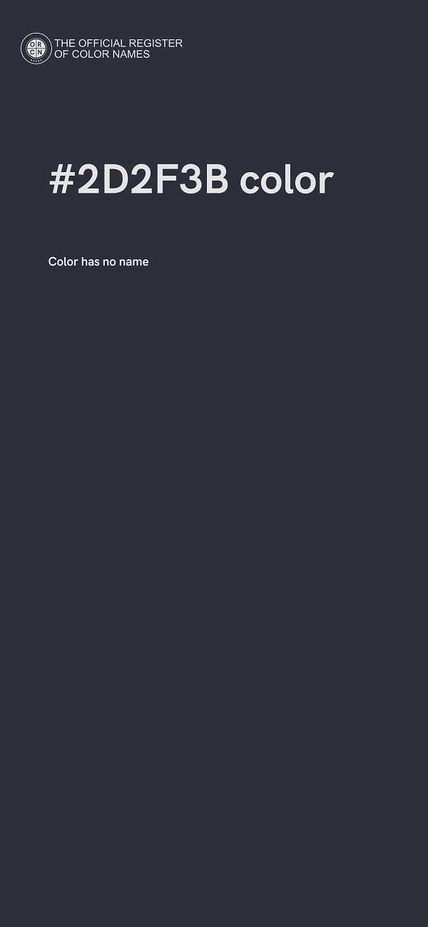 #2D2F3B color image