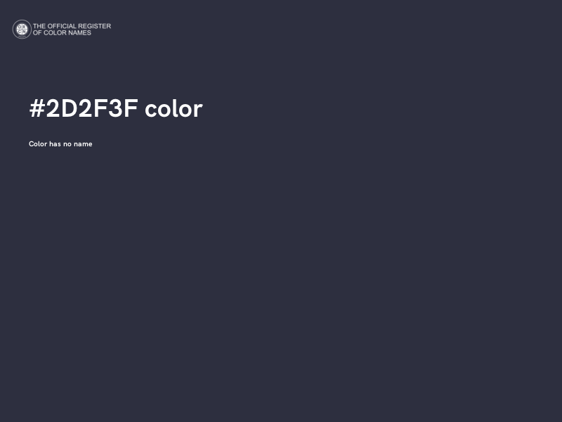 #2D2F3F color image