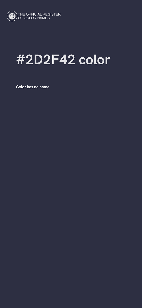#2D2F42 color image
