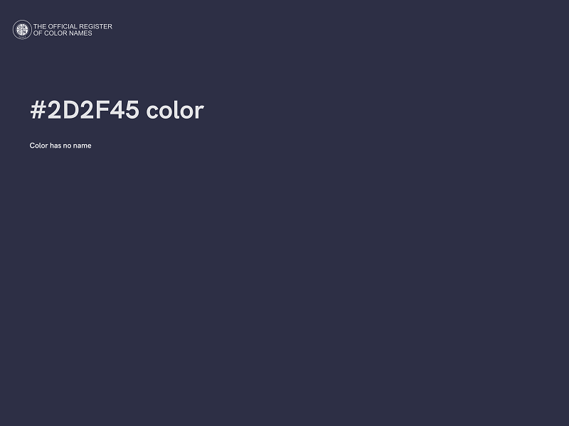 #2D2F45 color image