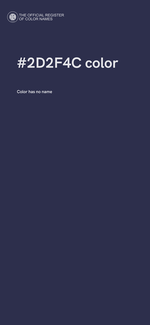 #2D2F4C color image