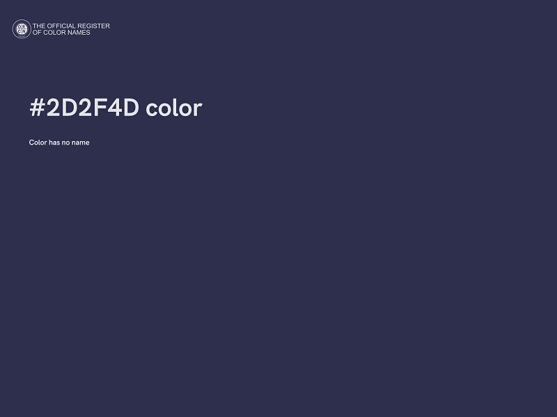 #2D2F4D color image