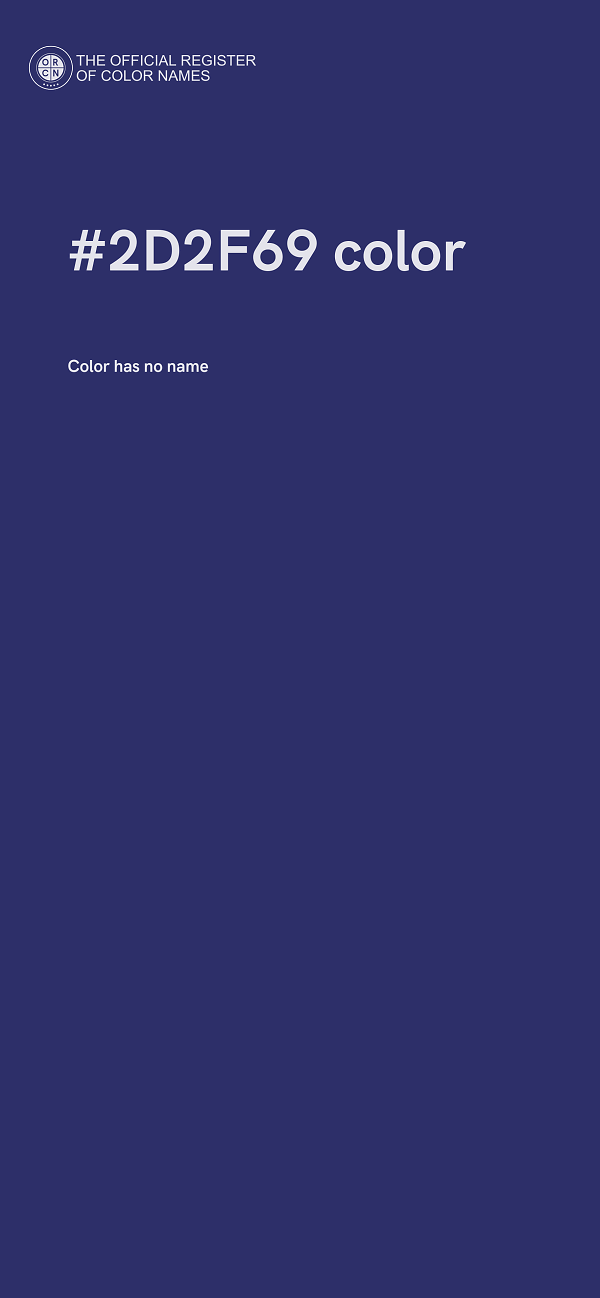 #2D2F69 color image