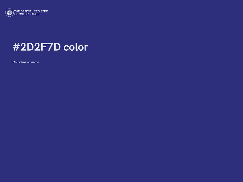 #2D2F7D color image