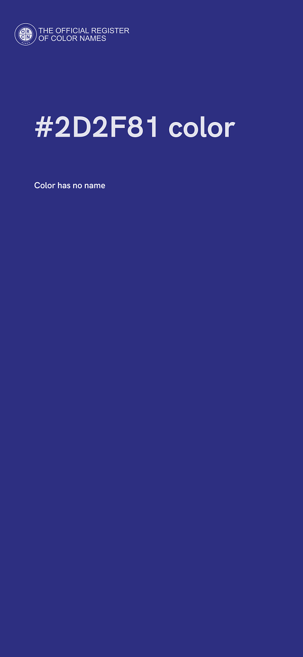 #2D2F81 color image