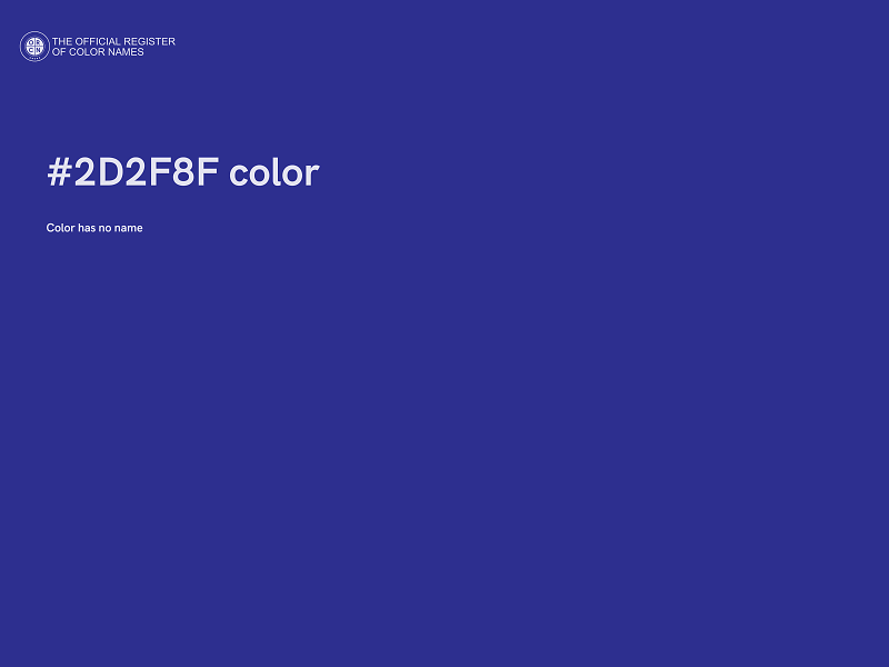 #2D2F8F color image