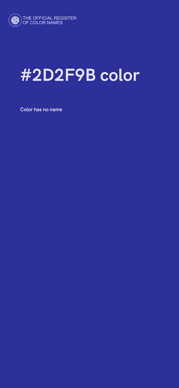 #2D2F9B color image