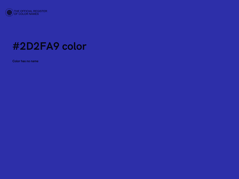#2D2FA9 color image