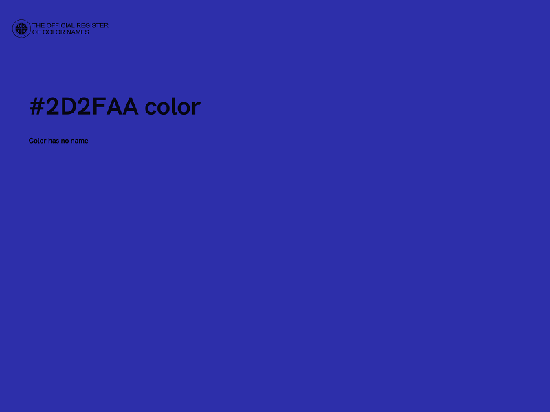 #2D2FAA color image