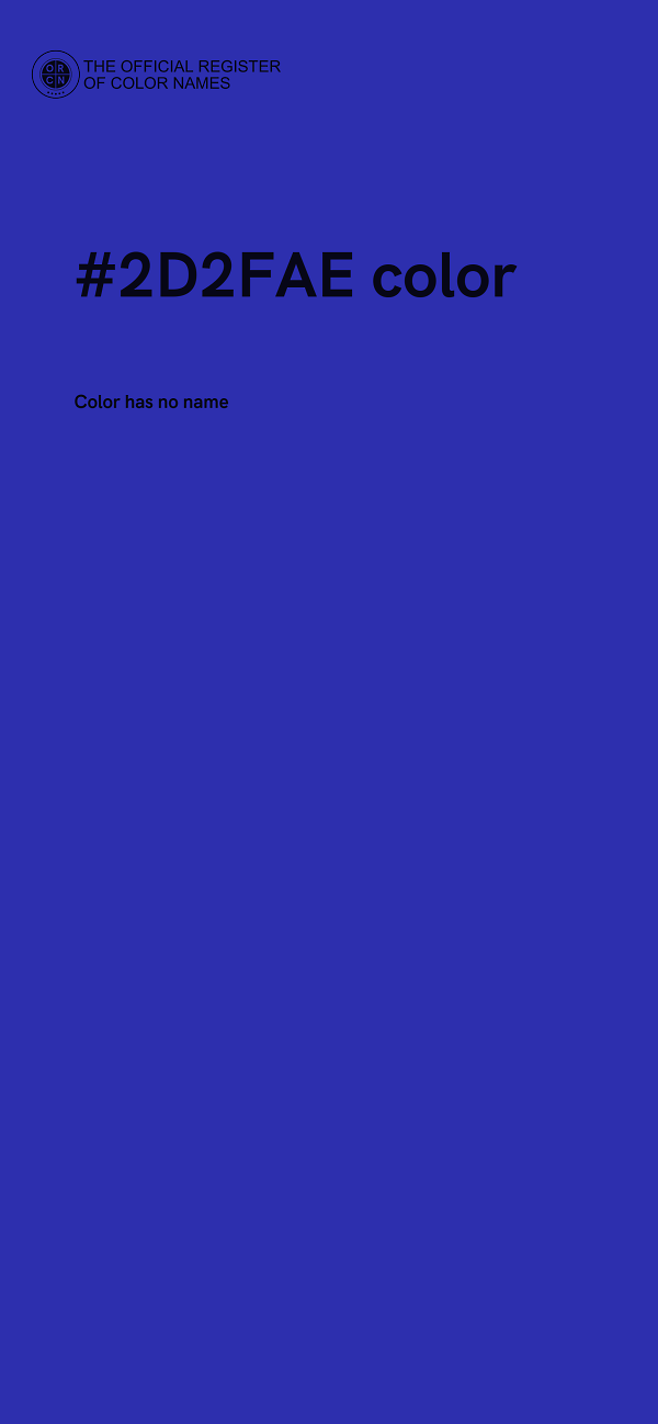 #2D2FAE color image