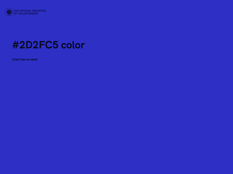 #2D2FC5 color image