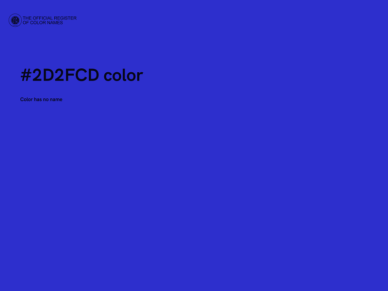 #2D2FCD color image