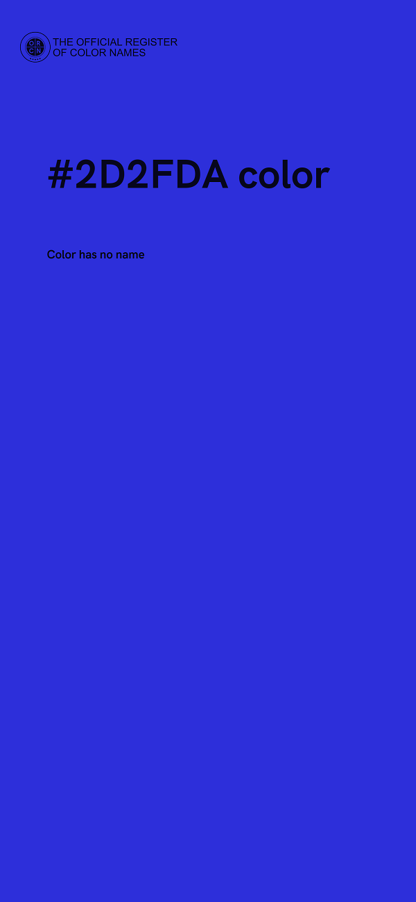 #2D2FDA color image