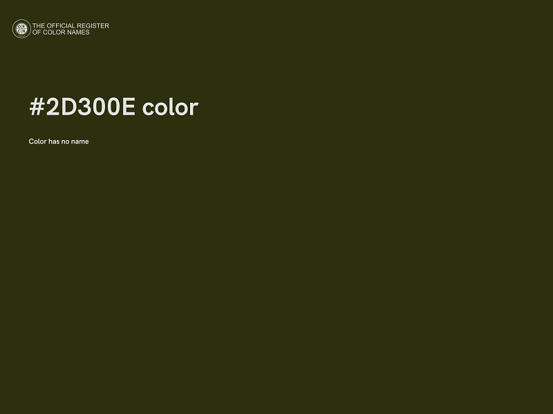 #2D300E color image