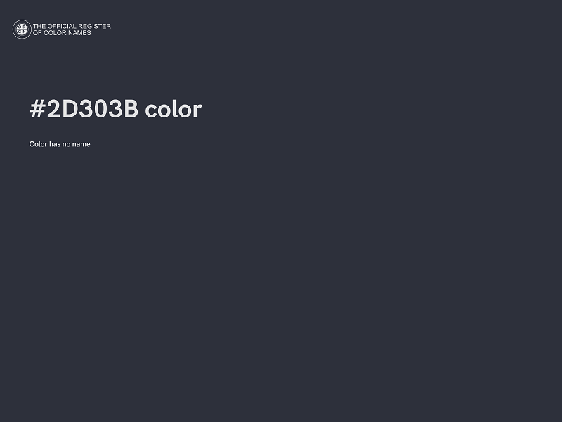 #2D303B color image