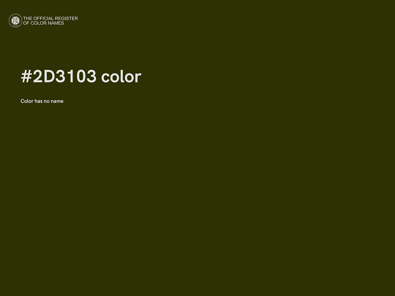 #2D3103 color image