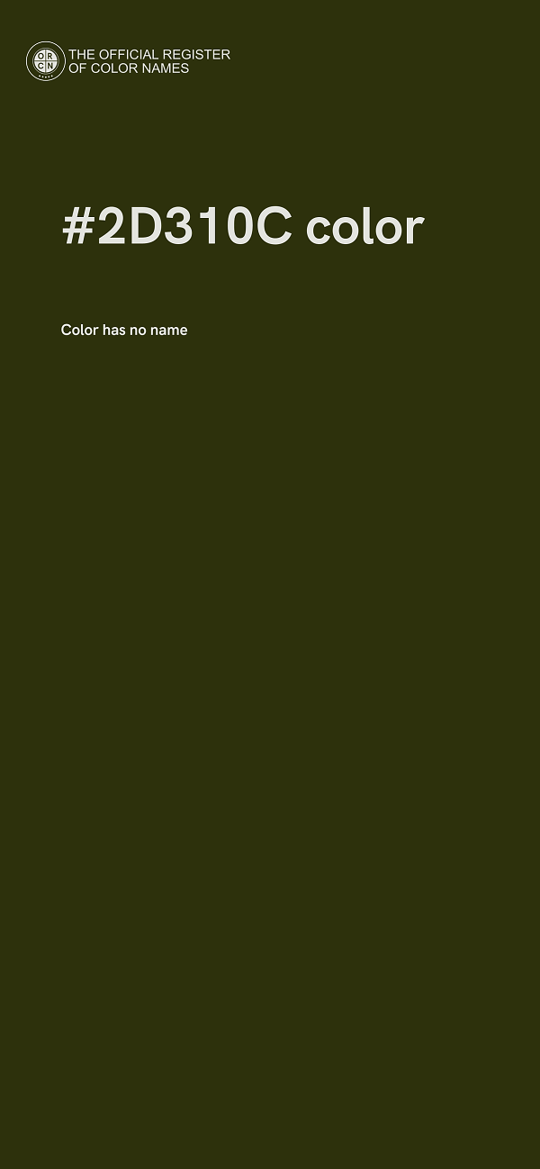 #2D310C color image