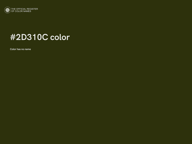 #2D310C color image