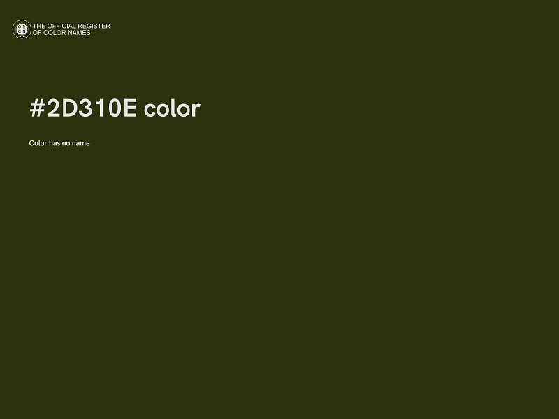 #2D310E color image