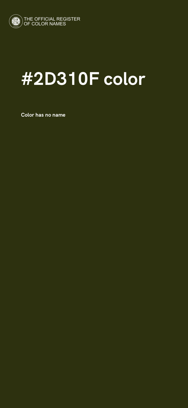#2D310F color image