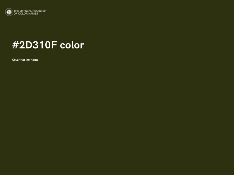 #2D310F color image