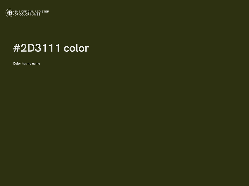 #2D3111 color image