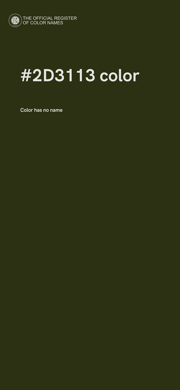 #2D3113 color image