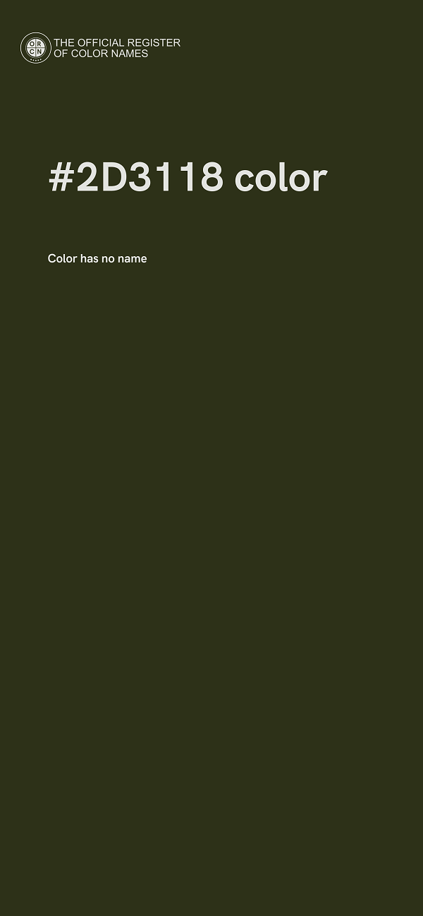 #2D3118 color image
